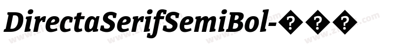 DirectaSerifSemiBol字体转换