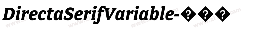 DirectaSerifVariable字体转换