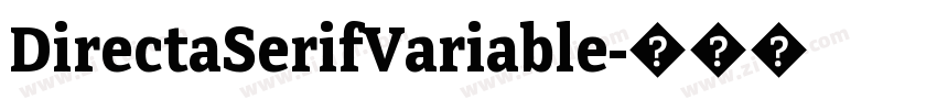 DirectaSerifVariable字体转换
