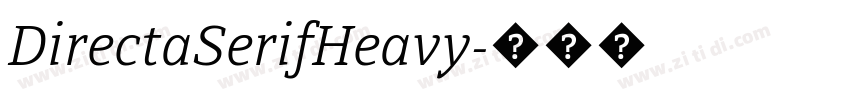 DirectaSerifHeavy字体转换