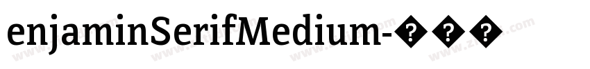 enjaminSerifMedium字体转换