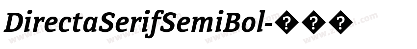 DirectaSerifSemiBol字体转换
