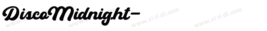 DiscoMidnight字体转换