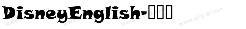 DisneyEnglish字体转换