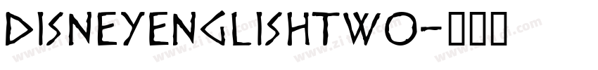 DisneyEnglishTwo字体转换