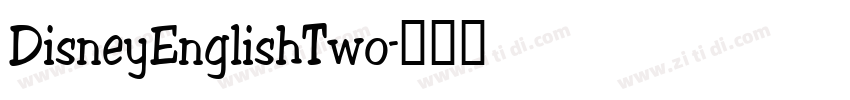 DisneyEnglishTwo字体转换