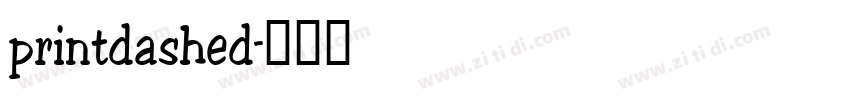 printdashed字体转换