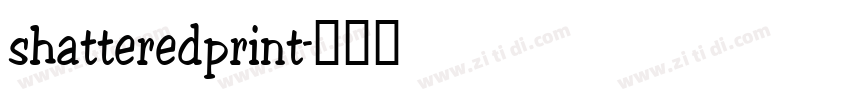 shatteredprint字体转换