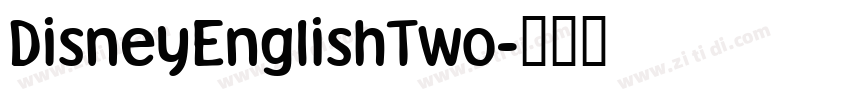 DisneyEnglishTwo字体转换
