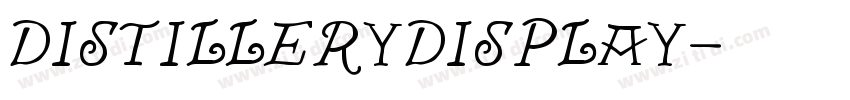 DistilleryDisplay字体转换