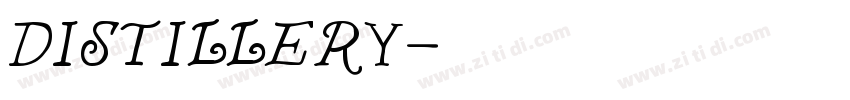 distillery字体转换