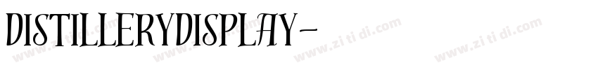 DistilleryDisplay字体转换
