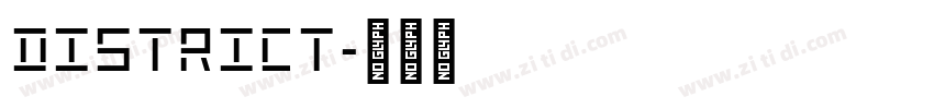 District字体转换