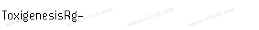 ToxigenesisRg字体转换