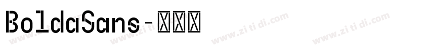 BoldaSans字体转换