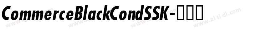 CommerceBlackCondSSK字体转换