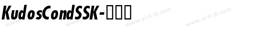 KudosCondSSK字体转换
