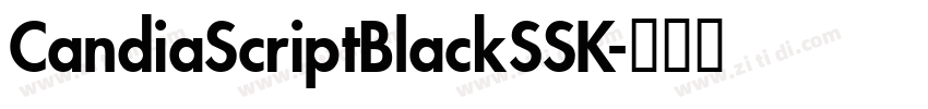 CandiaScriptBlackSSK字体转换 CandiaScriptBlackSSK字体转换