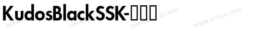 KudosBlackSSK字体转换
