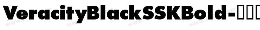 VeracityBlackSSKBold字体转换