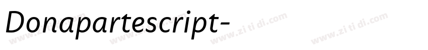 Donapartescript字体转换