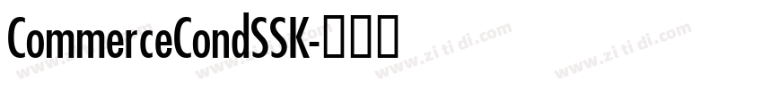 CommerceCondSSK字体转换