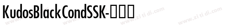 KudosBlackCondSSK字体转换