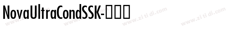 NovaUltraCondSSK字体转换