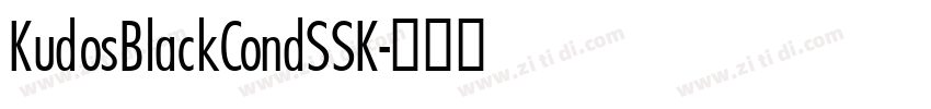 KudosBlackCondSSK字体转换