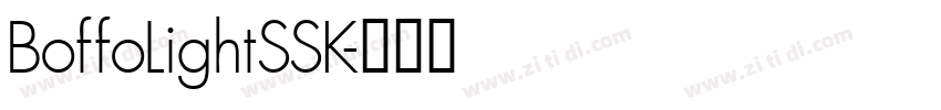 BoffoLightSSK字体转换