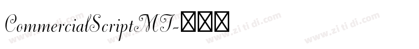 CommercialScriptMT字体转换