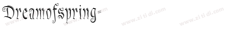 Dreamofspring字体转换