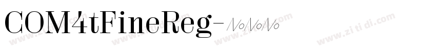 COM4tFineReg字体转换