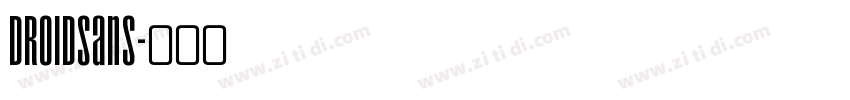 droidsans字体转换