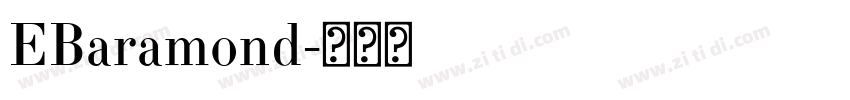 EBaramond字体转换
