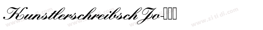 KunstlerschreibschJo字体转换