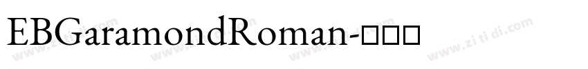 EBGaramondRoman字体转换