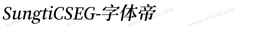 SungtiCSEG字体转换