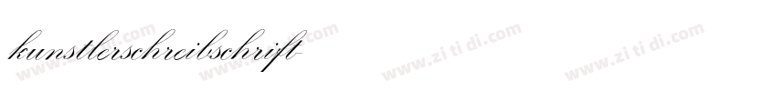 kunstlerschreibschrift字体转换