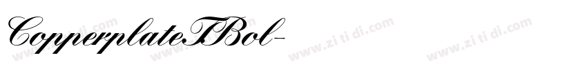 CopperplateTBol字体转换