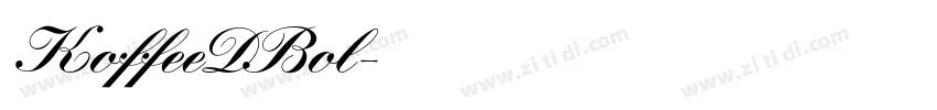 KoffeeDBol字体转换