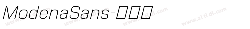 ModenaSans字体转换