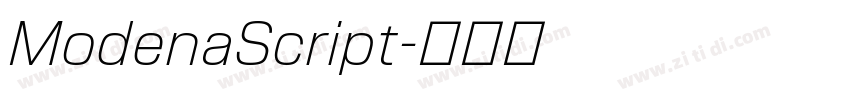 ModenaScript字体转换
