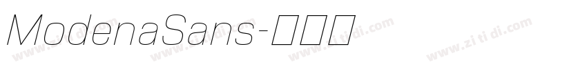 ModenaSans字体转换