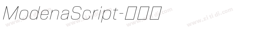 ModenaScript字体转换