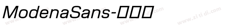 ModenaSans字体转换