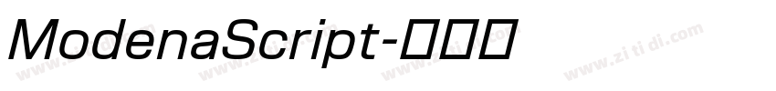 ModenaScript字体转换