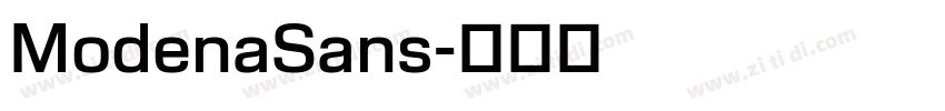 ModenaSans字体转换