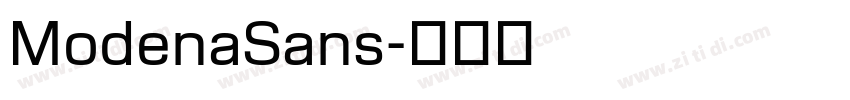 ModenaSans字体转换