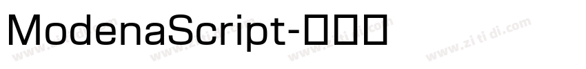 ModenaScript字体转换